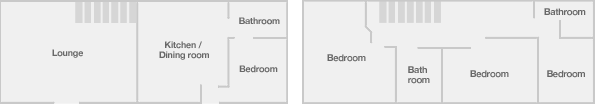 Glan y Gors floor plans